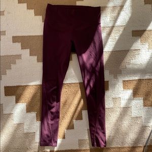 Athleta Maroon running tights